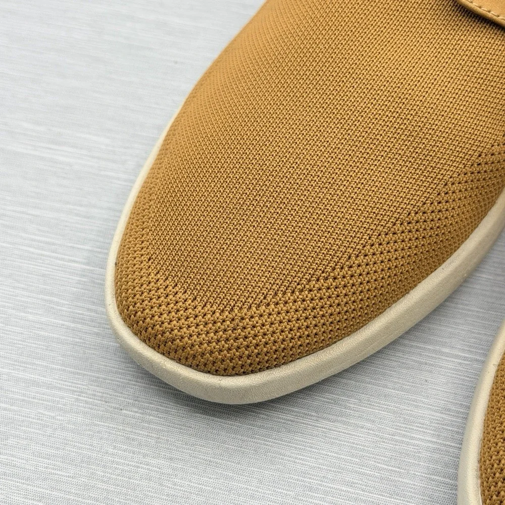 Wolf & Shepherd SwiftKnit Men's 13 Knit Dress Sneakers Camel Tan Hybrid